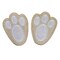Easter Bunny Tan Paw Prints Sew or Iron on Patch product 1